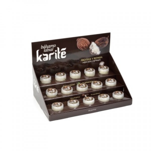 Expositor bálsamo labial Karité SPF15 15x10ml