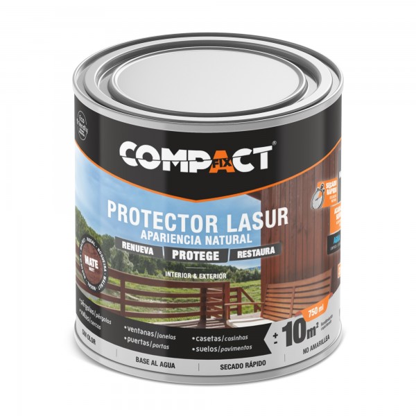 Lasur protector satinado 750ml.caoba