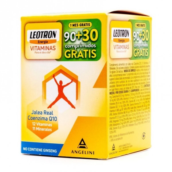 Leotron Energia Vitaminas 90+30 Comp Promo
