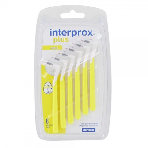 Interprox Plus Mini Cepillo Interdental Angulado 1.1 mm 6 Unidades