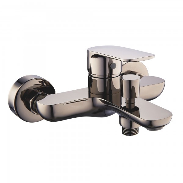 Monomando coral titanio brillo bañera