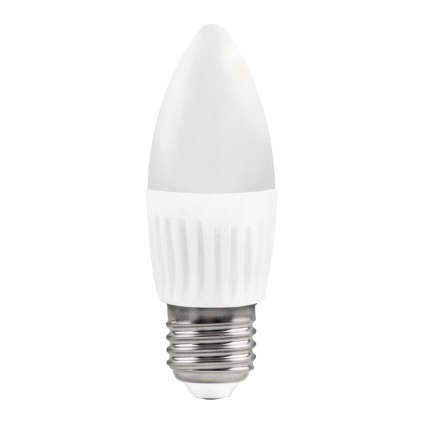 Bomb.led vela ceramica e27 10w.calida (caja de 10 unidades)