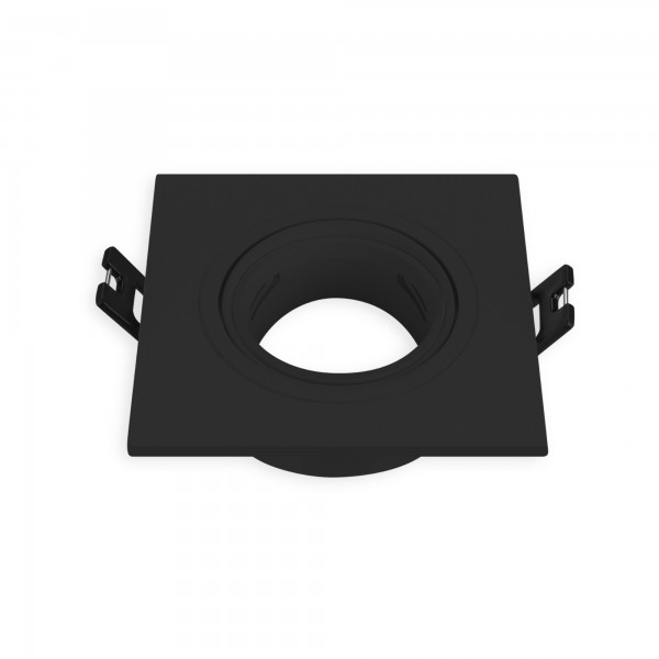 Aro basculante gu10 cuadrado negro (caja de 6 unidades)