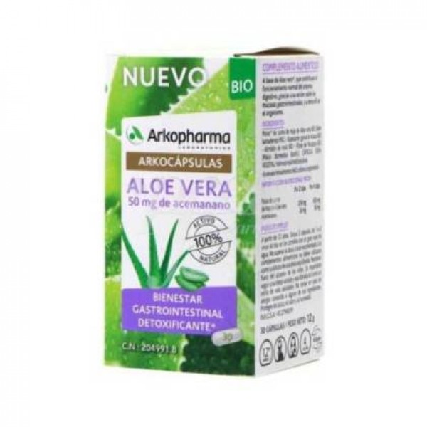 Arkopharma Arkocápsulas Aloe Vera 30 Cápsulas