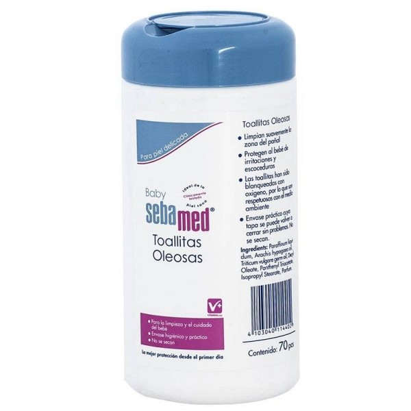Sebamed Baby Toallitas Oleosas 70 Unidades