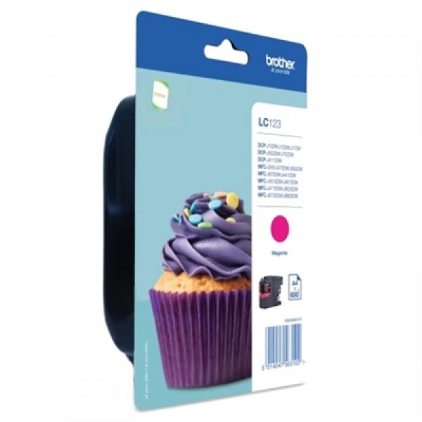 Brother cartucho lc123mbp magenta blister