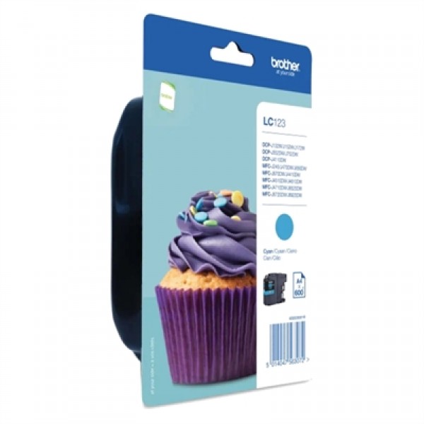 Brother cartucho lc123cbp cian blister