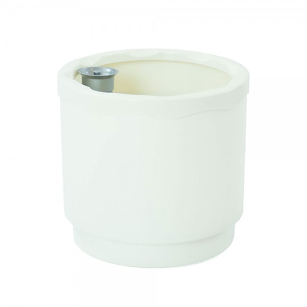 Hidrojardinera color blanco ø18 x 17 cm