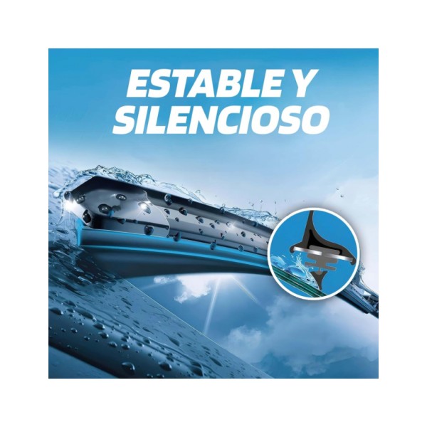 Escobilla Limpiaparabrisas para Coche Modelo Aquan48 Ultra Flex Series 19" 48 cm 1 Unidad con 8 Adaptadores