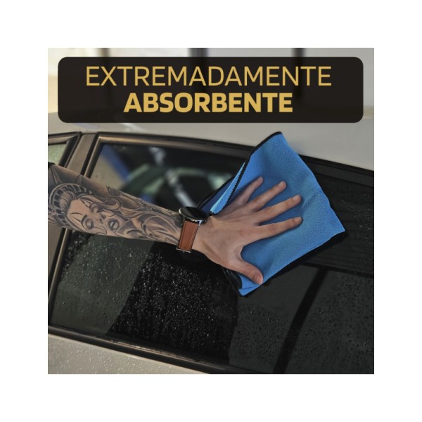 Toalla de Microfibra para Cristales Billionaire Glass Towel 40 x 40 cm Color Azul