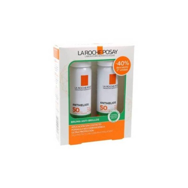 La Roche-Posay Anthelios Bruma Facial Invisible Anti-brillos Spf50 Duplo 2x75ml Promo