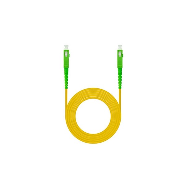 Nanocable cable fibra sc/apc lszh amarillo 10m