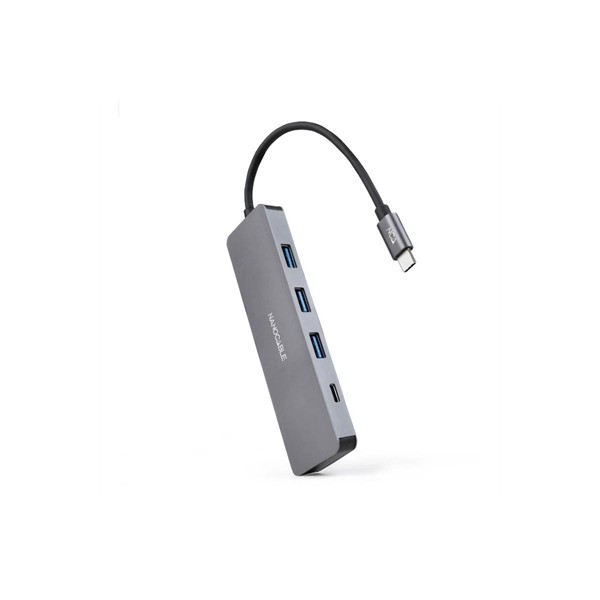 Nanocable hub usb-c a 3xusb 3.0/h+1xusb-c/h
