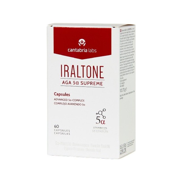 Iraltone Aga 5alpha Supreme Concentrado Anticaída Crónica 60 Cápsulas