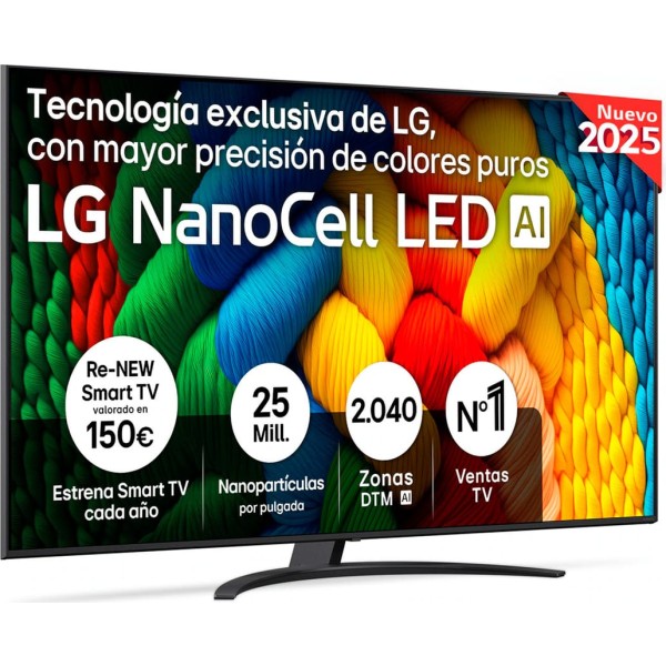 Lg nanocell 65nano81a6a / televisor smart tv 65" ultra hd 4k nanocell led hdr