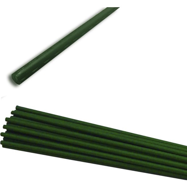Tutor de plastico para plantas. color verde ø1,1 x 120cm (pack 12 unidades)