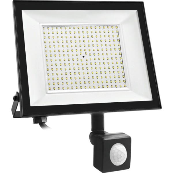 Proyector led sensor plano negro 100w.f