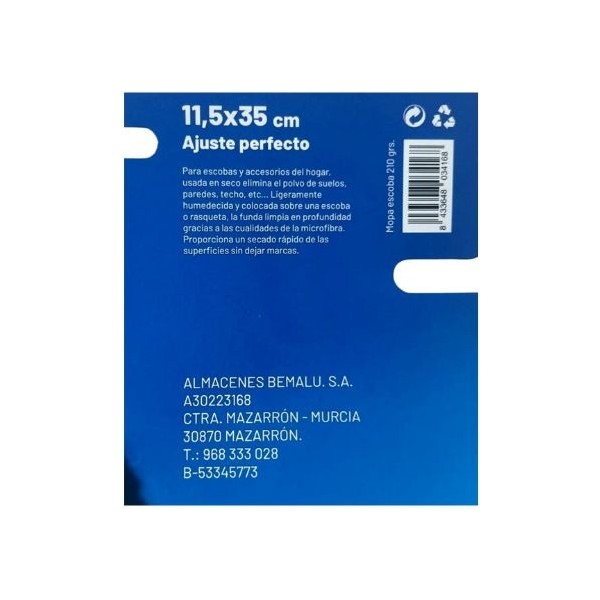 Mihogar funda para escoba microfibra