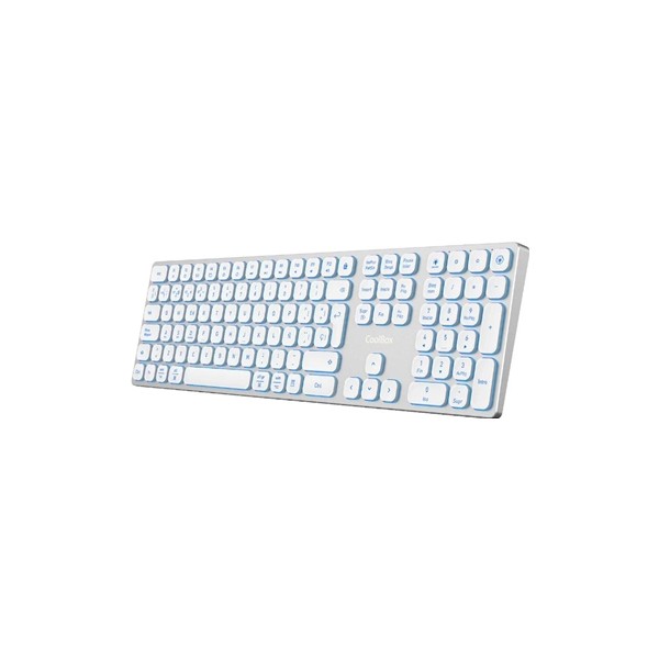 Coolbox teclado inal.retroil. moonlight b431 blanc