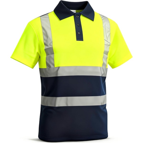 Polo reflectante m/corta t.   s