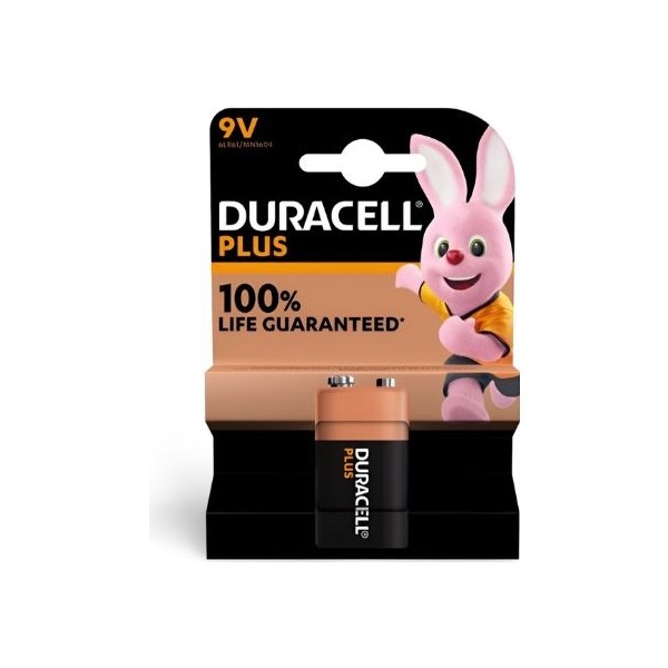 Pila duracell plus 9v 1ud.