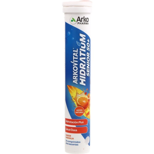 Arkopharma Arkovital Hidratium Senior 50+ Sabor Naranja 24 Comprimidos Efervescentes