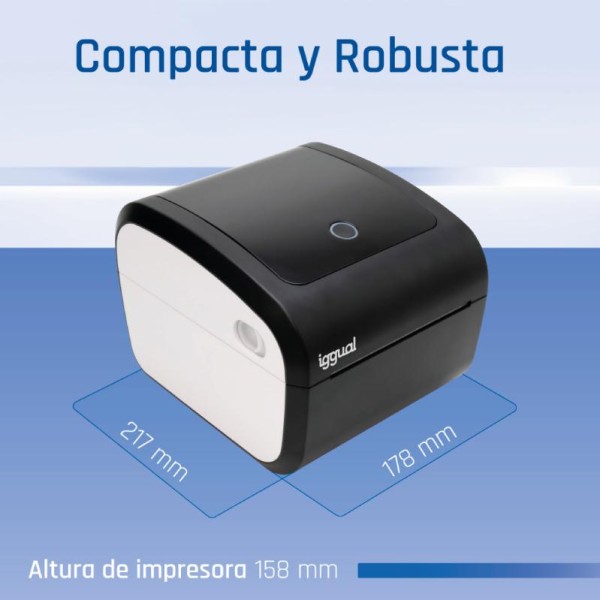 Iggual impresora etiquetas envíos 4x6 usb+bluetoot