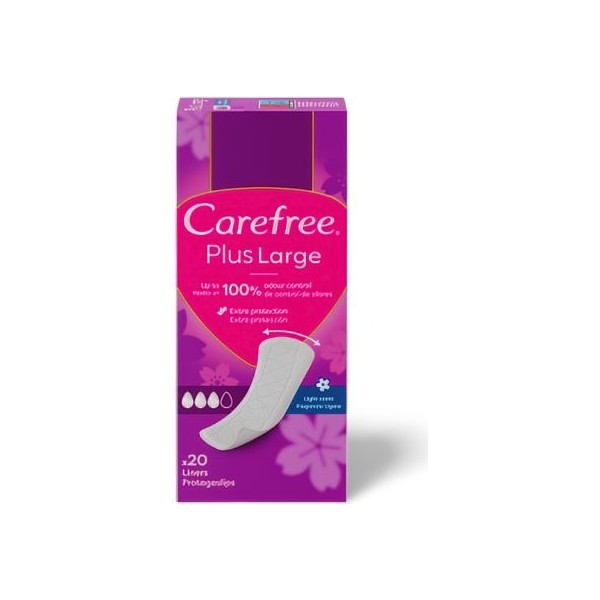 Carefree protegeslip Plus Large 20 uds